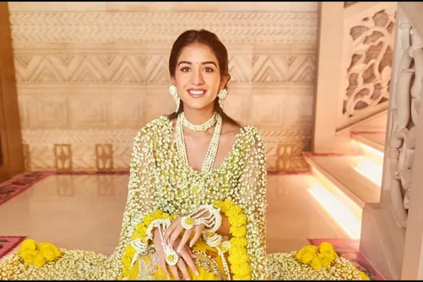 Radhika Merchant Steals the Show with Floral Flair at the Haldi Ceremony