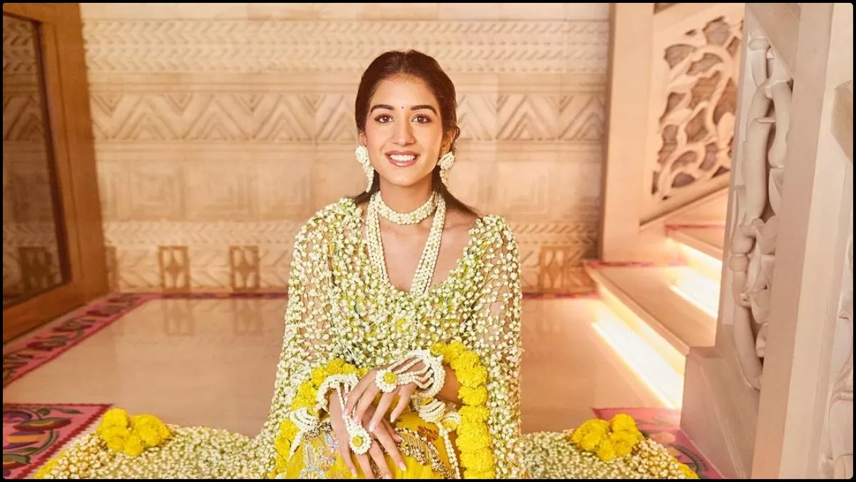 Radhika Merchant Steals the Show with Floral Flair at the Haldi Ceremony