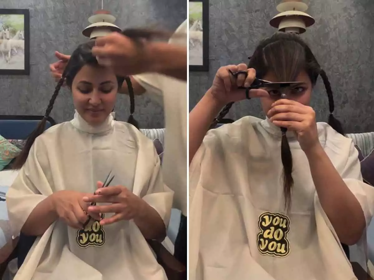 Hina Khan Shares Powerful Video of Haircut after Cancer Diagnosis