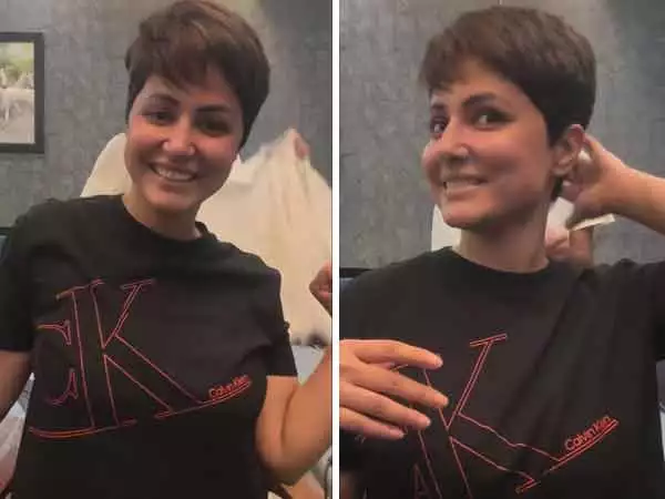 Hina Khan Shares Powerful Video of Haircut after Cancer Diagnosis