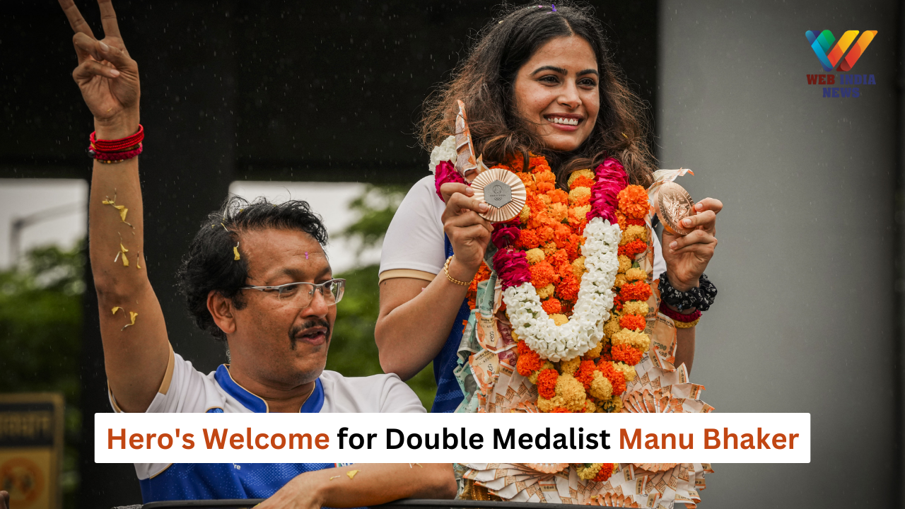 Paris Olympics: Hero's Welcome for Double Medalist Manu Bhaker