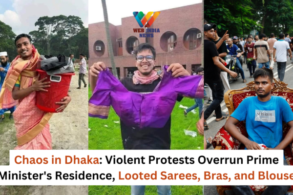 Chaos in Dhaka: Violent Protests Overrun Prime Minister's Residence, Looted Sarees, Bras, and Blouse, See Pics