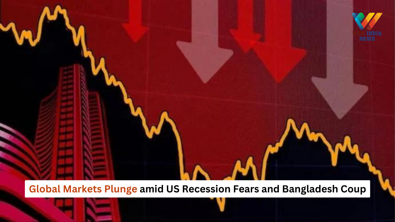 Global Markets Plunge amid US Recession Fears and Bangladesh Coup