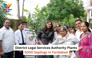 District Legal Services Authority Plants 5000 Saplings in Faridabad